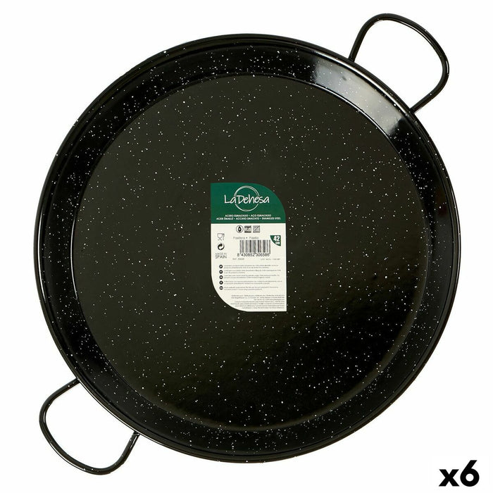 Pan La Dehesa 0242-LD 0242-LD Zwart Geëmailleerd Staal Ø 42 cm 54 x 6 x 42 cm (6 Stuks)