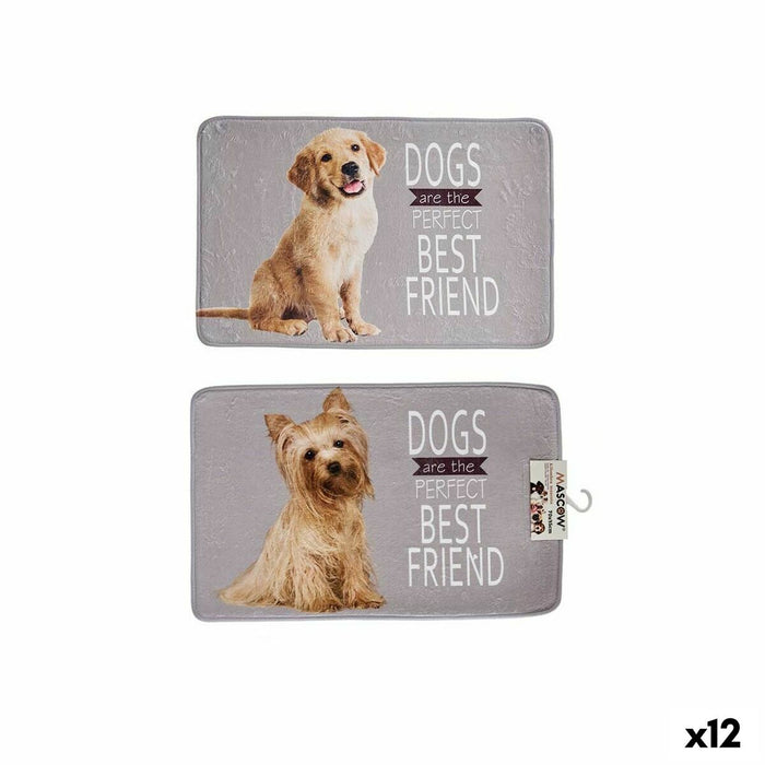 Dog Carpet Mascow Grey 45 x 0,5 x 69 cm (12 Units)