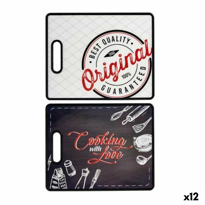 Cutting board Kinvara Printed Kitchen 30,5 x 1 x 38 cm (12 Units)
