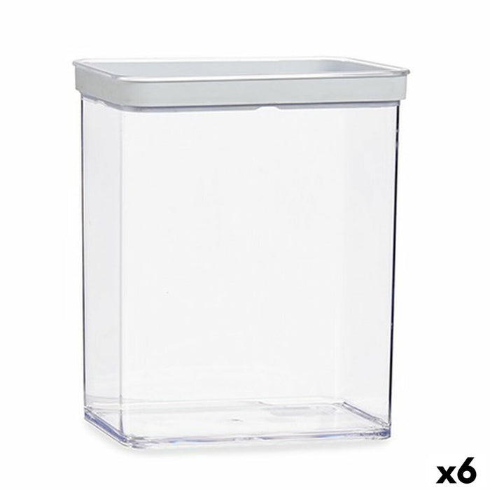 Jar Gondol Transparent Silicone polystyrene ABS 3,3 L 10,5 x 23,7 x 21 cm (6 Units)