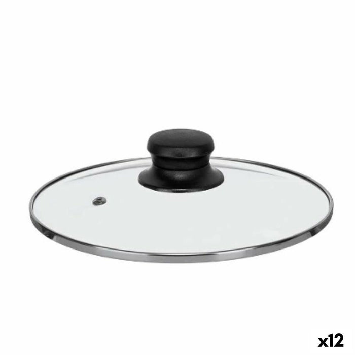 Couvercle pour marmite Kinvara Transparent Argenté Argent Métal verre Acier inoxydable Verre Acier 20 cm 20,5 x 5 x 20,5 cm 20,5