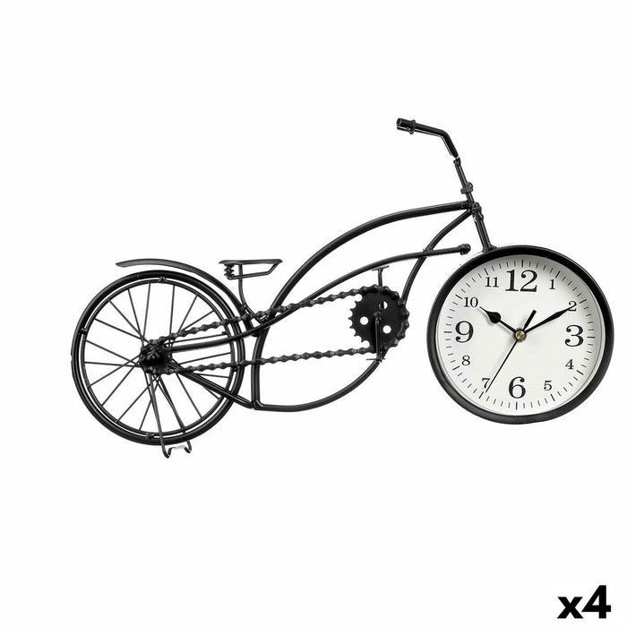 Table clock Gift Decor Black Bicycle (4 Units)