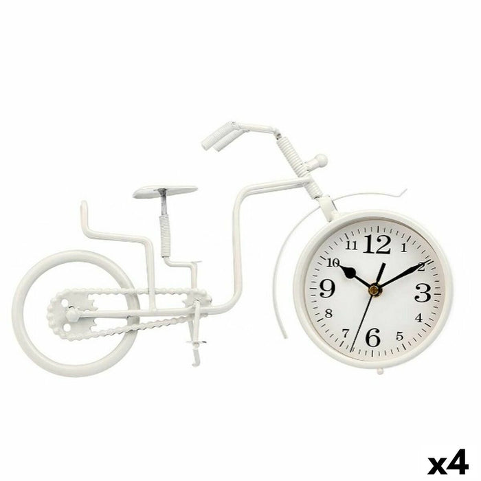 Tafelklok Gift Decor 917 917 Wit Fiets (4 Stuks)
