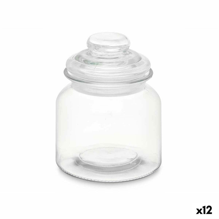 Blik Vivalto CW-P00712-1/TH6 CW-P00712-1/TH6 Transparant 600 ml Met deksel (12 Stuks)