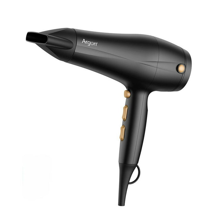Sèche-cheveux Argon Noir Doré 2400 W