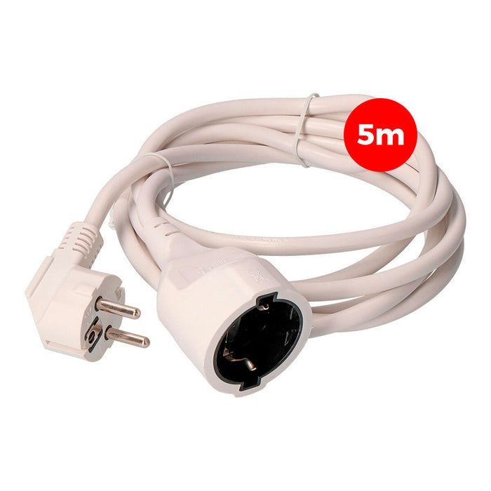Verlengbare Kabel EDM 23204 Wit 5 m