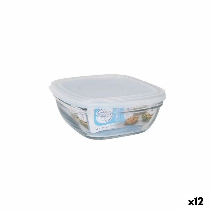 Boîte à lunch Duralex Blanc Transparent 610 ml (12 Unités)