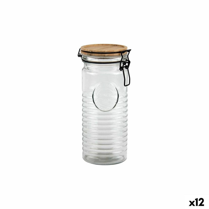 Glazen pot La Mediterránea ACACIA 1,3 L (12 Stuks)