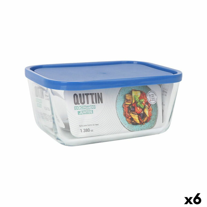 Lunchbox Inde Frigo Rechthoekig 1,38 L (6 Stuks)