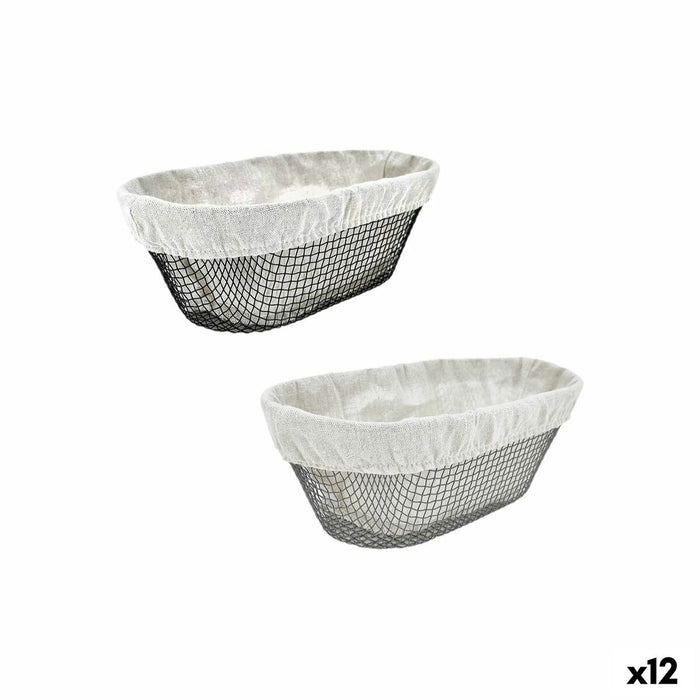 Broodmand Metaal Ovalen 28 x 15 x 10 cm (12 Stuks)