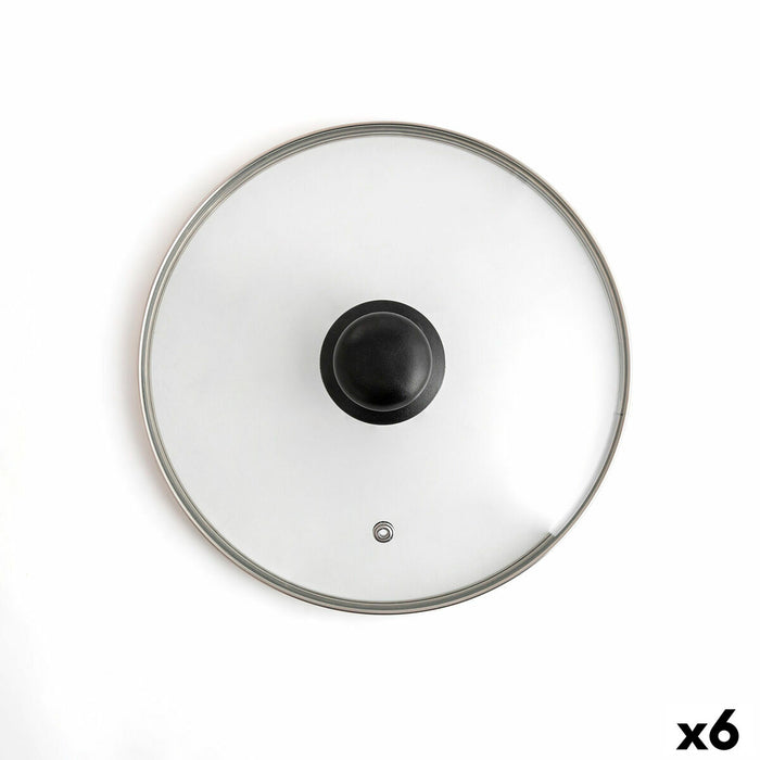 Pan lid Quid Renova Transparent Glass Ø 22 cm (6 Units)
