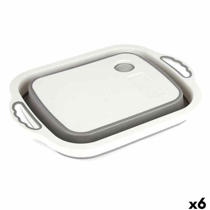 Cutting board Kinvara White Grey 29,8 x 5 x 40 cm (6 Units)