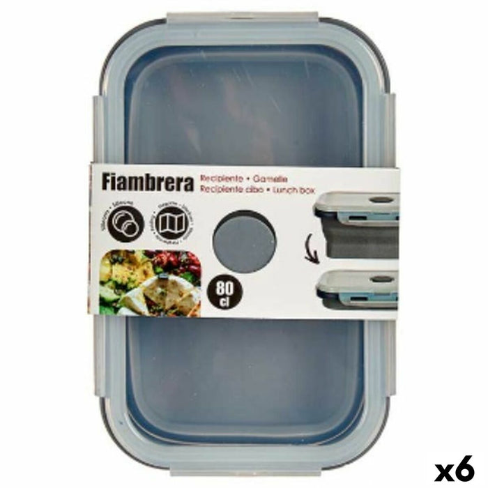 Lunchbox Kinvara CH19130-2 CH19130-2 Grijs Transparant ABS 800 ml (6 Stuks)