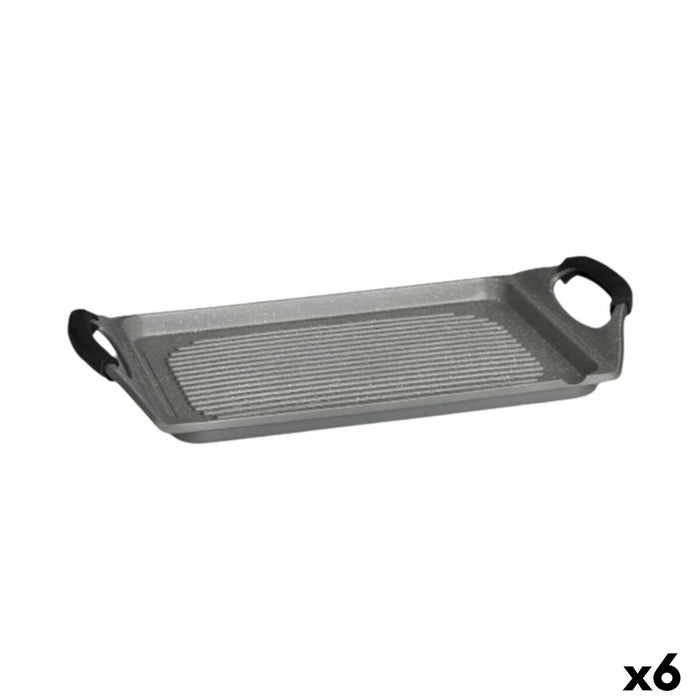 Barbecue Kinvara Wit Rood Grijs Siliconen Aluminium 34 x 26 cm